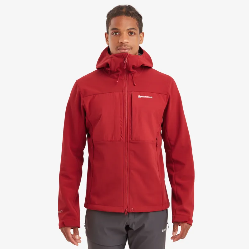 Montane Mens Windjammer XPD Hoodie Acer Red-2